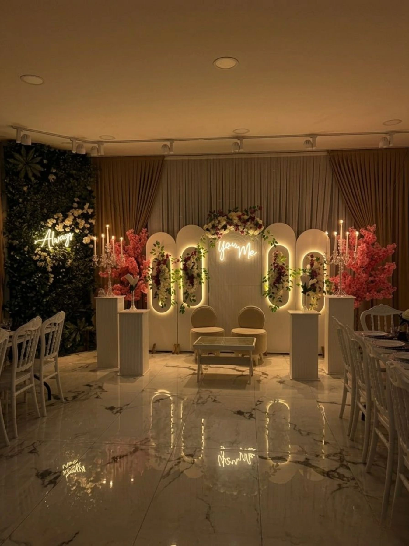 Zeytinburnu nişan mekanları arasında öne çıkan şık ve lüks MorLemoon butik davet salonu