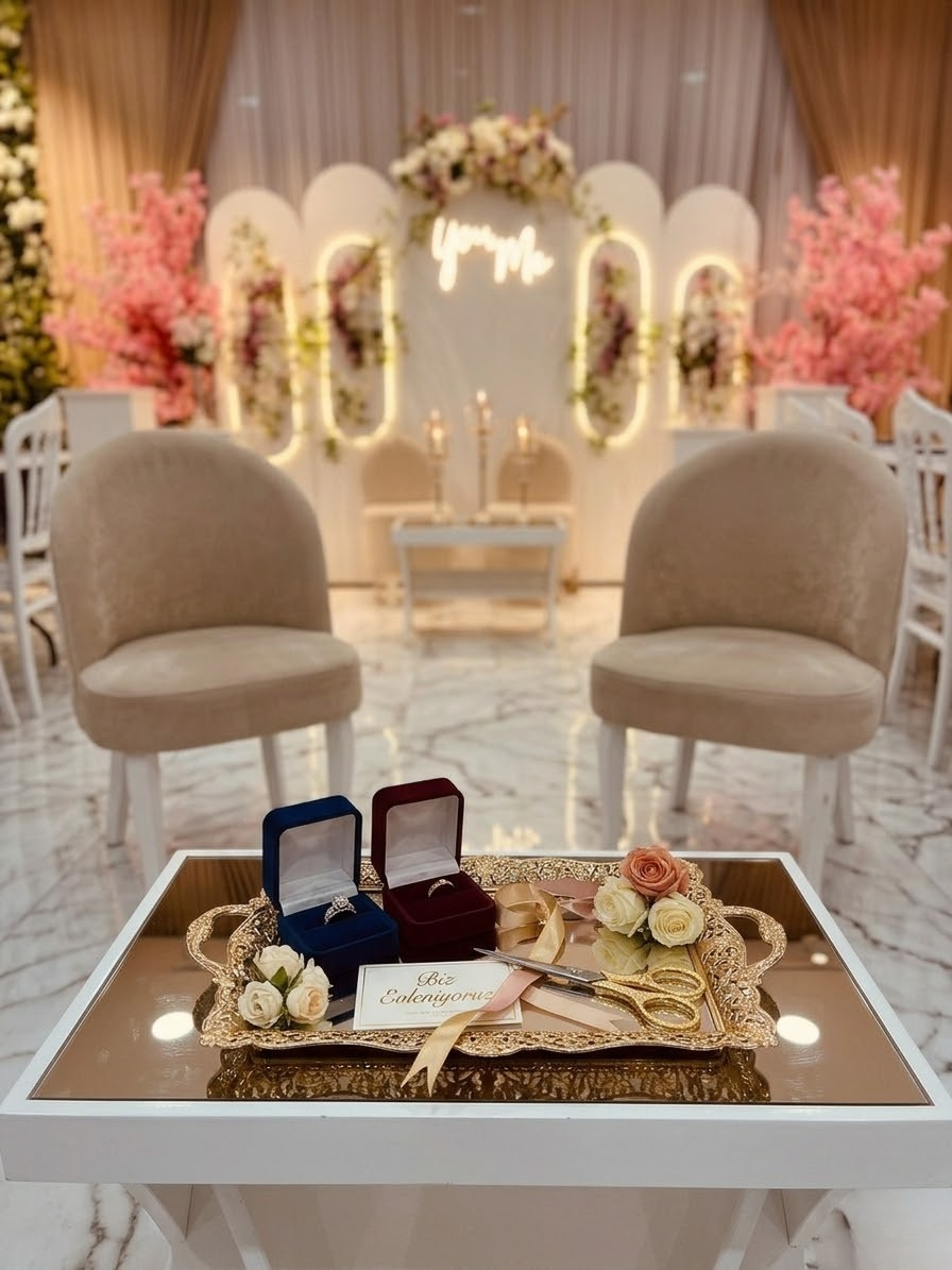 Kız isteme masası kiralama detayı